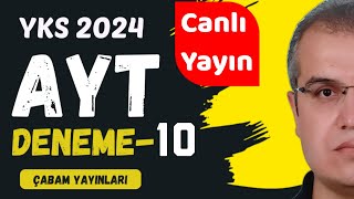 AYT Kimya Deneme10 Çabam Yayınları [upl. by Ijnek155]