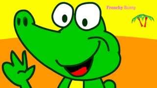 Ah les crocodiles comptine et chanson pour enfants  Frenchy Bunny  version courte [upl. by Conti]