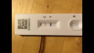 Positive Antigen lateral flow test for SARSCoV2 Omicron variant Timelapse [upl. by Shimkus]