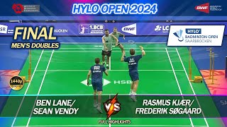 Final  MD  Hylo Open 2024  Ben Lane  Sean Vendy vs Rasmus Kjaer  Frederik Sogaard  Highlights [upl. by Nnaaras]