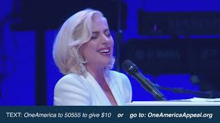 Lady Gaga  Million Reasons  Yoü and I  The Edge of Glory live at One America Appeal [upl. by Aicnarf]