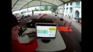 biathlon laser scolaire chronometrage et tir autonomes [upl. by Hairahcaz]