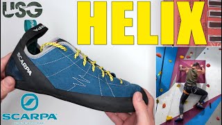 Scarpa Helix Review Scarpa Climbing Shoes Review [upl. by Eedahs]