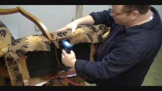 How to upholster a Chair Chapter 8 [upl. by Ynitsed]