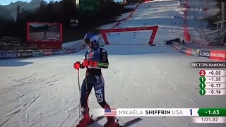 Mikaela Shiffrin  Giant Slalom  Lienz  RUN 1  2023 [upl. by Doak65]