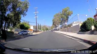 Yi Dash Cam  SunlandTujunga Sample 3 [upl. by Beghtol]