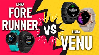 😱❓ Linha FORERUNNER X Linha VENU  Qual é o melhor para você ❓ [upl. by Esiuqram]