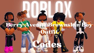 Roblox Berry Avenue Brownskin Boy Outfit Codes Clothes [upl. by Ahsaz]