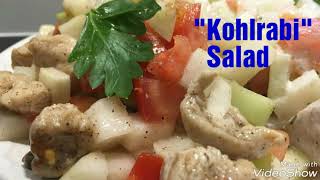 Kohlrabi Salad  Kohlrabi Salati [upl. by Nossyla666]