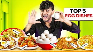 Trying Top 5 Egg Dishes in India [upl. by Chery643]