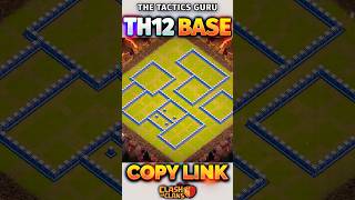 NEW TH12 BASE 🔥coc th12base clashofclans [upl. by Sams]