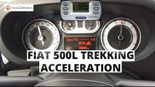 Fiat 500L Trekking 16 MultiJet II 105 hp  acceleration 0100 kmh [upl. by Nyltak642]