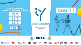 EUSA Combat 2023 TAEKWONDO  Court 1  Day 2 [upl. by Ahsilram529]