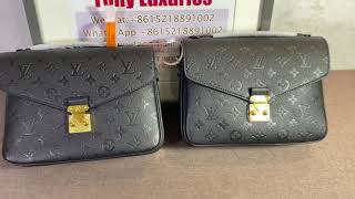 Newer version of Empreinte leather pochette metis bag with deeper embossing [upl. by Mohammad]