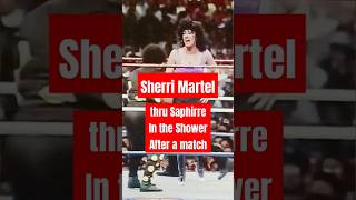 Sherri Martel fights Saphirre in the shower for not showering Dark side of the Ring episode reaction [upl. by Atirma526]