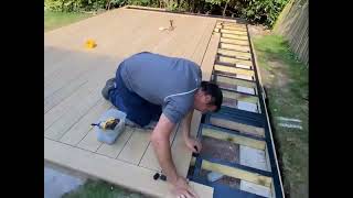 How we fit Millboard decking area [upl. by Nnaycart]