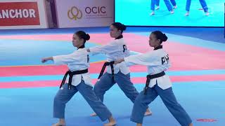 Philippines poomsae trio delivers taekwondo gold in SEA Games [upl. by Trici]