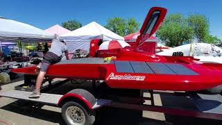 Inboard Hydroplane Pit Tour  Western Divisional Championship Racing [upl. by Renraw]