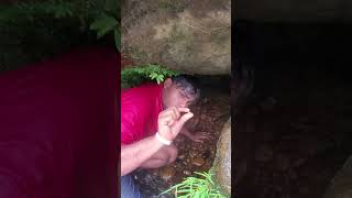 Diamond Luck in a River Cave 😲😲😲 diamond digging hunting gemstones preciousstones [upl. by Kitty212]