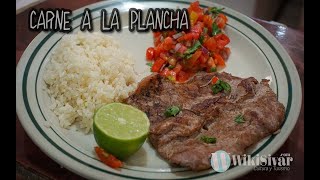 Carne a la plancha RECETA FÁCIL │ Recetas de El Salvador [upl. by Annahpos]