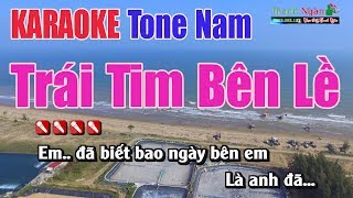 Trái Tim Bên Lề Karaoke  Tone Nam  Nhạc Sống Thanh Ngân [upl. by Pavier]