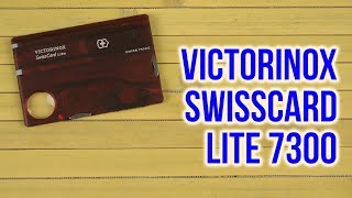 Распаковка Victorinox SwissCard Lite 7300 [upl. by Olnton553]