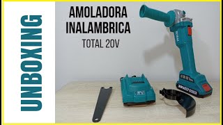 AMOLADORA INALAMBRICA TOTAL 20V  UNBOXING [upl. by Rudd]