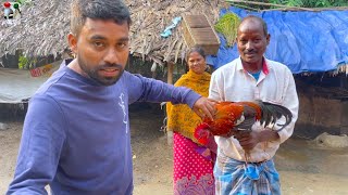 শীতের শুরুতেই গ্রামের দেশি লাল মোরগ ধরে রান্না করে খাওয়া  winter special red country chicken curry [upl. by Harwilll896]