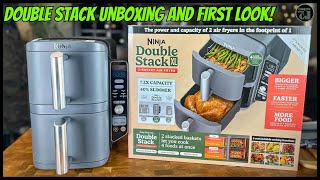 Ninja Double Stack XL Air Fryer Unboxing and First Look [upl. by Aihsenrad420]