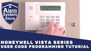 Alarm System Store Tech Video  Honeywell Vista User Code Programming [upl. by Joash]