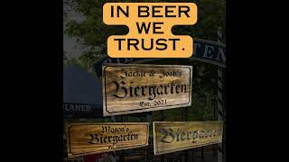 Biergarten sign [upl. by Renado588]