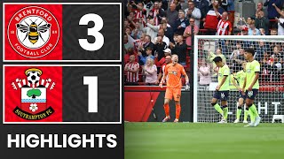 HIGHLIGHTS Brentford 31 Southampton  Premier League [upl. by Roma]