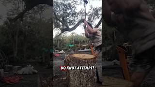 Axe splitting knots by hand  3 methods axe firewood splittingwood fiskars bushcraft shorts [upl. by Yelyr771]