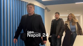 Napoli Braga 20 guardate Mazzarri con chi esce dal Maradona 😍 [upl. by Lalitta]