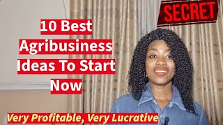 Agricultural Business Ideas To Start Now And Make Money  Profitable Agribusiness Ideas [upl. by Eecats]