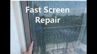 How to Replace the Screen on a Screen Door [upl. by Ilegna]