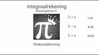 Integraalrekening Breuksplitsen 2 [upl. by Rolan32]