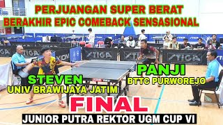 Final Panji Bttc Purworejo vs Steven Univ Brawijaya 🏓 Final Junior Putra Rektor Ugm Cup VI [upl. by Natam915]