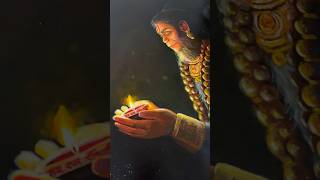 Jai Hanuman 🪔✨ Happy Deepawali 💖 artshorts artvideos hanumanji [upl. by Atteiram253]