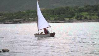 Eastport Pram Sailing Navegando en la presa de El Cuarenta Jalisco Mexico [upl. by Hardy926]