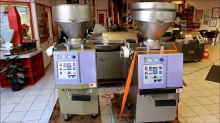 Two Handtmann VF 50 vacuum filling machines [upl. by Naziaf]