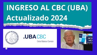 Cómo es la INSCRIPCIÓN en el CBC UBA 2024 [upl. by Nosnek356]