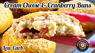 LOW CARB CREAM CHEESE CRANBERRY BUNS [upl. by Fonsie]