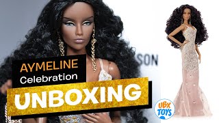 UNBOXING AND REVIEW AYMELINE CELEBRATION INTEGRITY TOYS Doll Jason Wu 2020 Fashion Royalty [upl. by Minda]