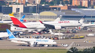 Iberia Airbus A350 landing in Madrid [upl. by Okubo]