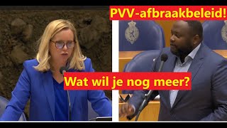 D66 lid Bamenga valt Minister Klever aan op vermeend PVVafbraakbeleid [upl. by Reld972]