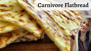 Carnivore AND Keto Flatbread  make it with only 3 INGREDIENTS [upl. by Naujad]