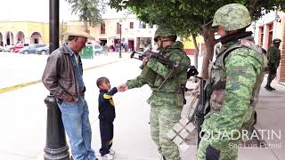 Guardia Militar arribó a Villa de Reyes SLP [upl. by Nolaf]