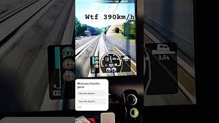 390kmh wow  music train speed trainsimworld3 [upl. by Annovy]