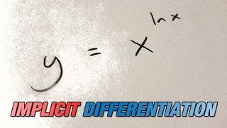 Differentiate xlnx using implicit differentiation and the chain rule [upl. by Richlad]